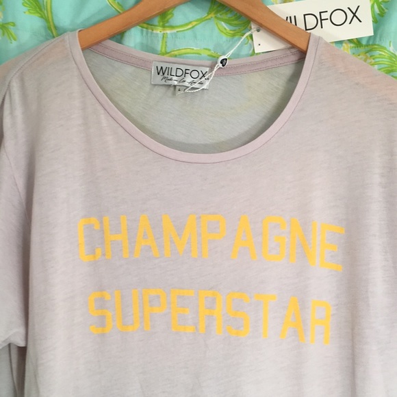 Wildfox Tops - Wildfox champagne superstar tee shirt
